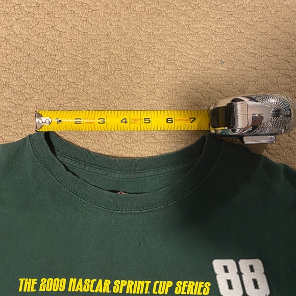 2009 Vintage Green NASCAR Shirt w/ Large SCREEN PRINT Back! - Picture 6 of 9
